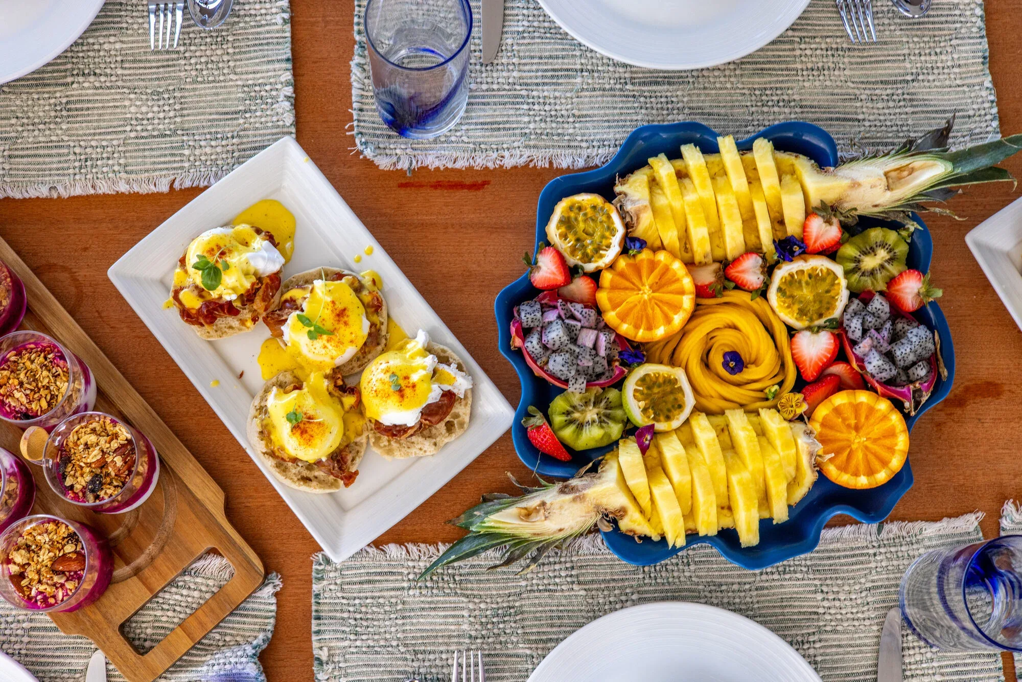 Gourmet catering spread on a luxury yacht in Miami with fresh seafood and premium dishes