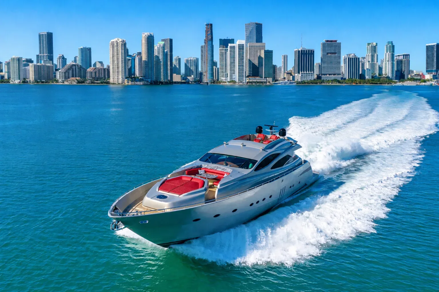 Luxury yacht charter fleet in Miami, Florida